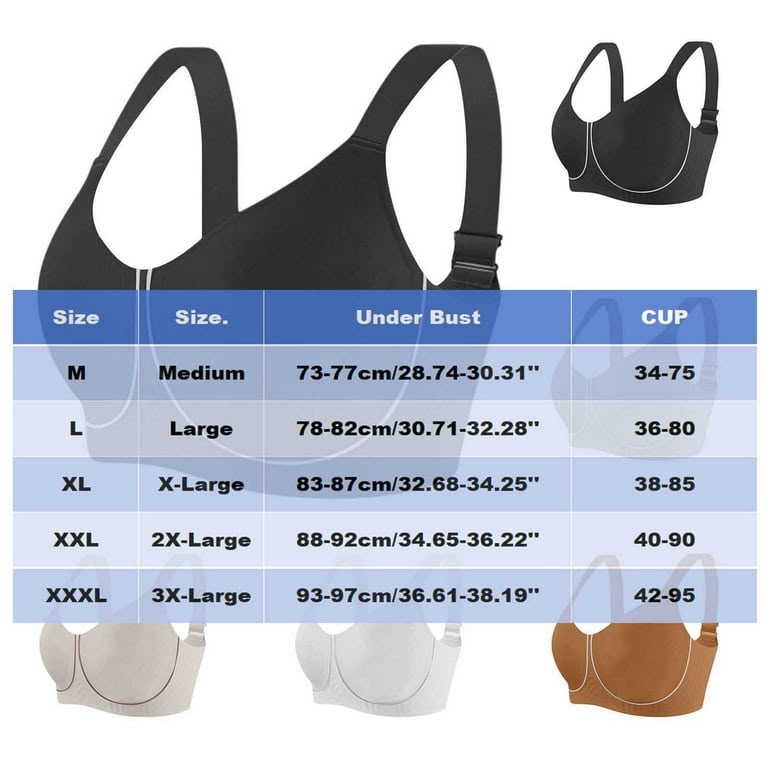 Front Button Wireless Bras